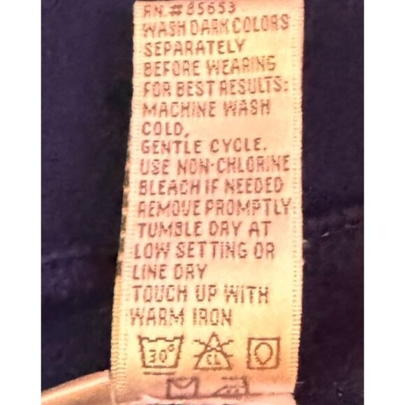 Koret Navy Blue Short Sleeve Knit Top / Sweater Gold Grommets Comfortable Small - Picture 5 of 8